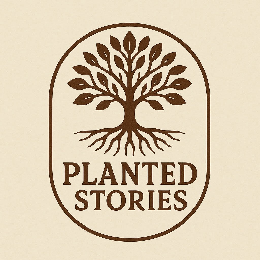 Planted Stories tree logo
